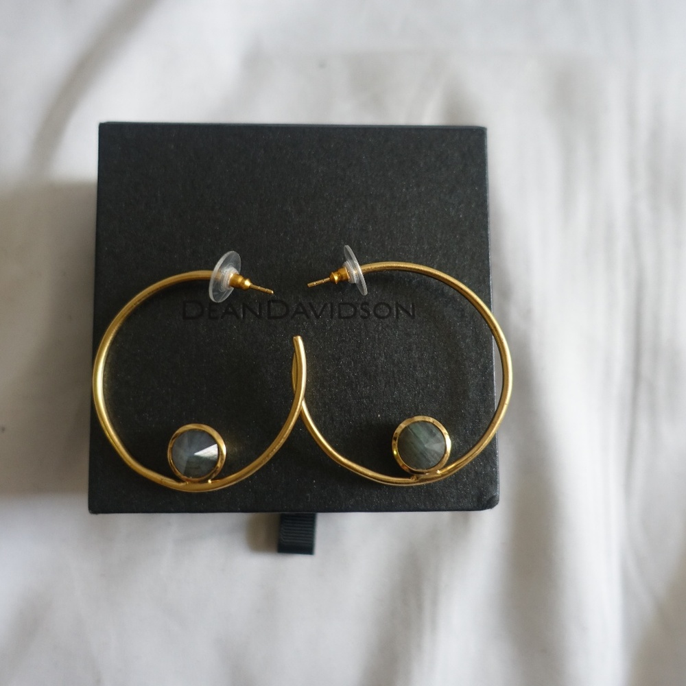 DEAN DAVIDSON Semiprecious Stone Sphere Hoops